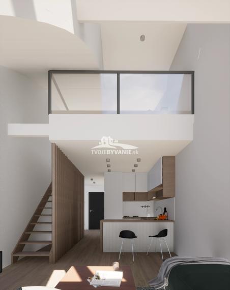 1 izbový apartmán s mezonetom KVP Grunt č. 32