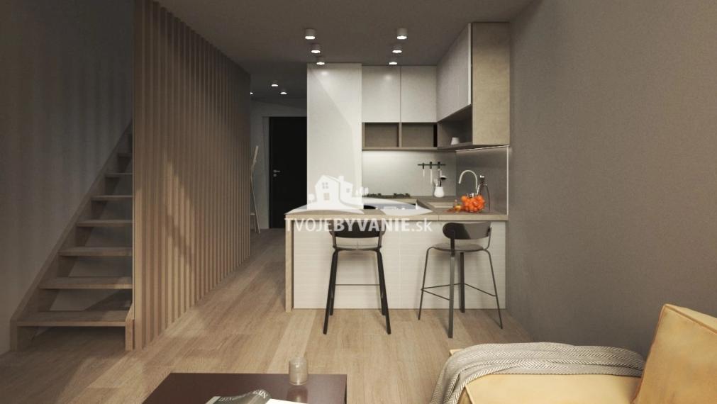 1 izbový byt s mezonetom KVP Grunt č. 11