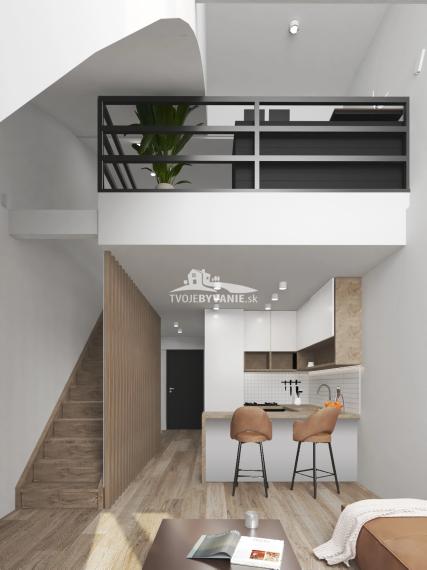 1 izbový byt s mezonetom KVP Grunt č. 13