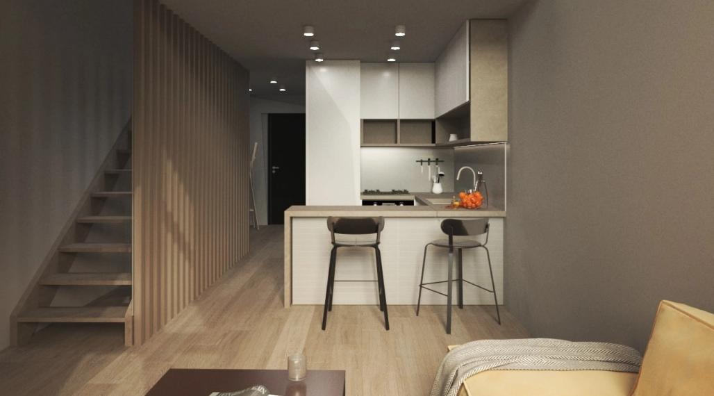 1 izbový apartmán s mezonetom KVP Grunt č. 32