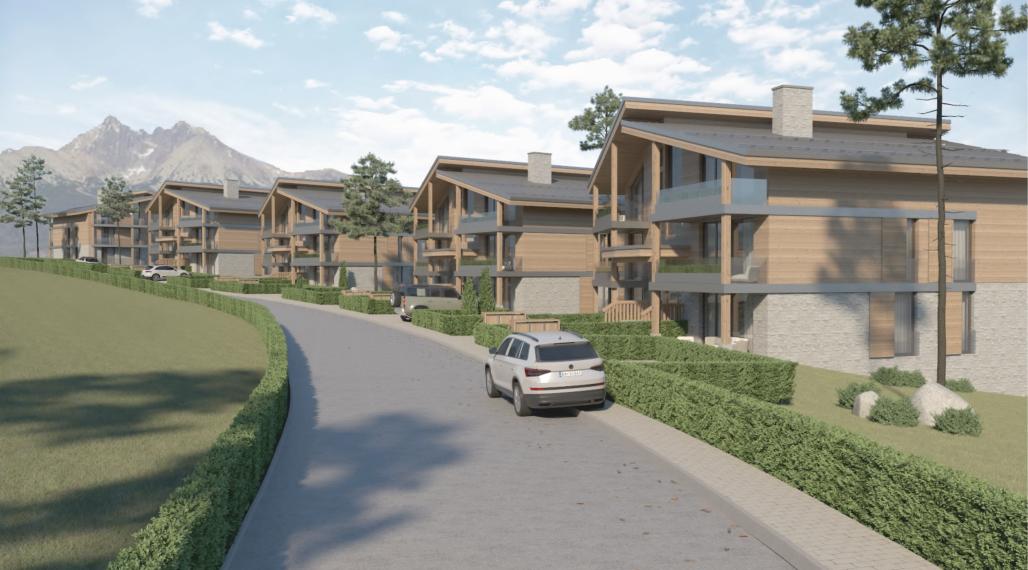 Zelený vŕšok Stará Lesná, 5 dvojdomov, 30 bytových jednotiek