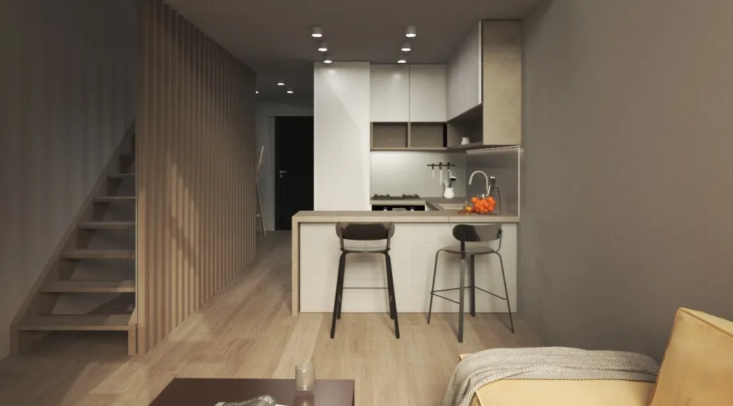 1 izbový byt s mezonetom KVP Grunt č. 15