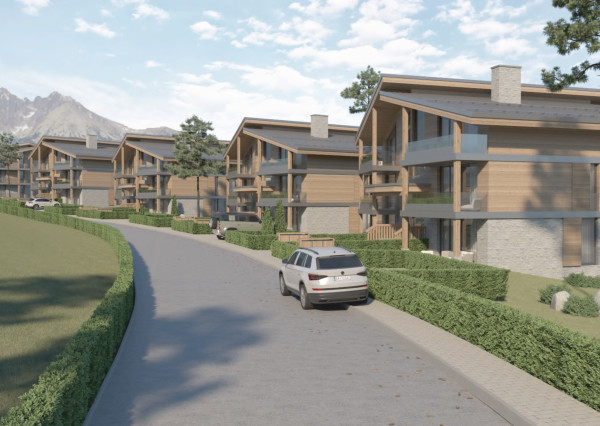 Zelený vŕšok Stará Lesná, 5 dvojdomov, 30 bytových jednotiek